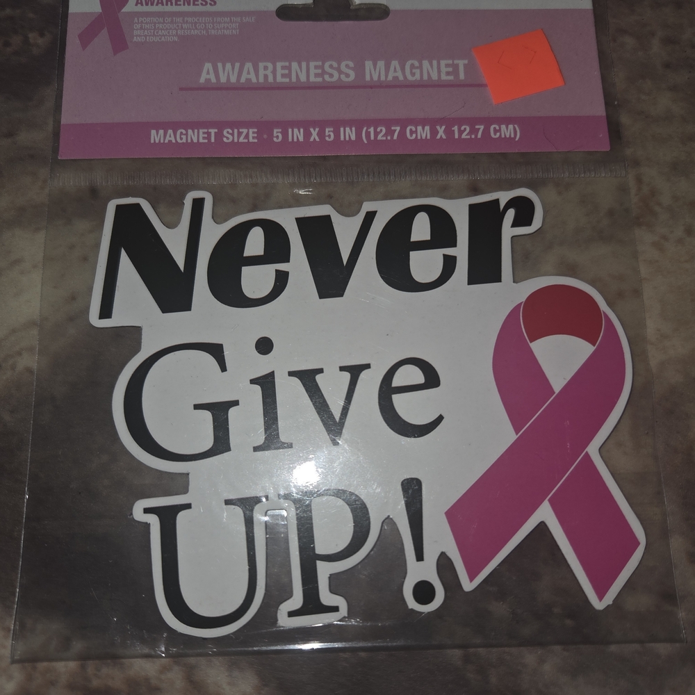 Awareness Magnet with Pink Ribbon